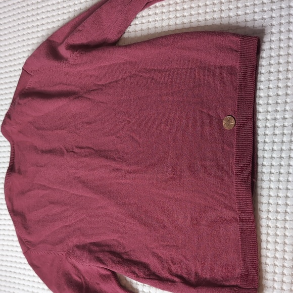 SOLD Ann Taylor sweater cardigan vintage Italian Merino Wool size S - Picture 9 of 10